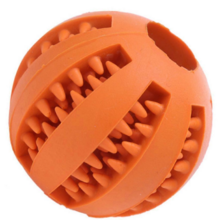 Lopta na pamlsky 7 cm oranžová